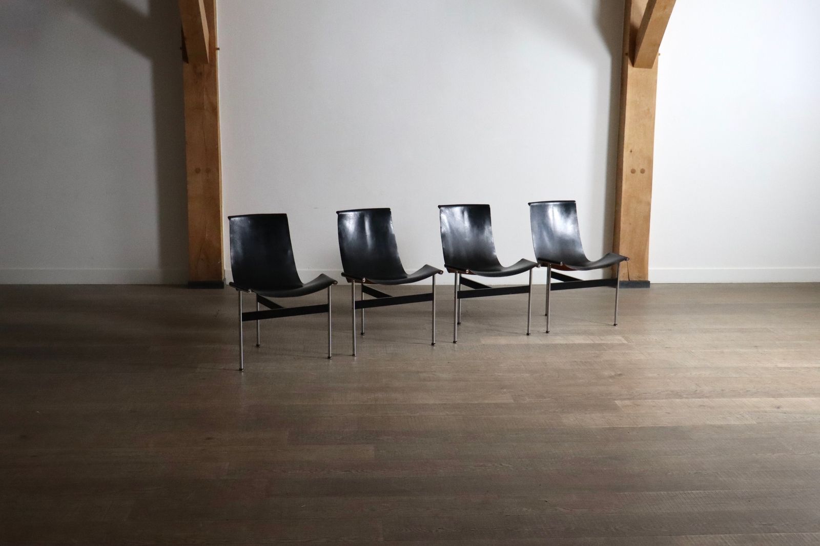 Katavolos, Kelley And Littell T Chairs For Icf De Padova, Italy 1952 Set Of 4 photo 5450.0