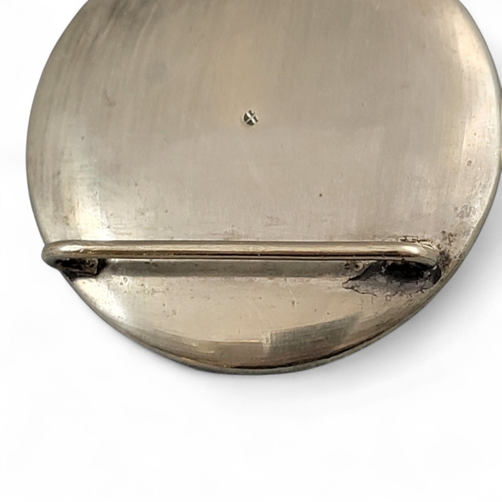 Art Atique Japanese Kyō Satsuma Silver Art Buckle, Kyoto C.1890–1915, Fine Quality photo