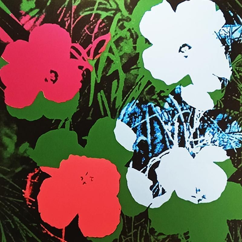 1980s Andy Warhol "Flowers" Limited Series Lithograph   Leo Castelli   New York   Numbered In Pencil. photo furniture