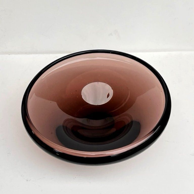 Ashtray, Decorative Bowl Designed By M. Klinger, železný Brod Glass, Czechoslovakia 1960s. photo furniture