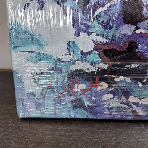 Timmy Mallett Snowy Post Box Canvas Print Signed Limited Edition 81/195 photo for sale