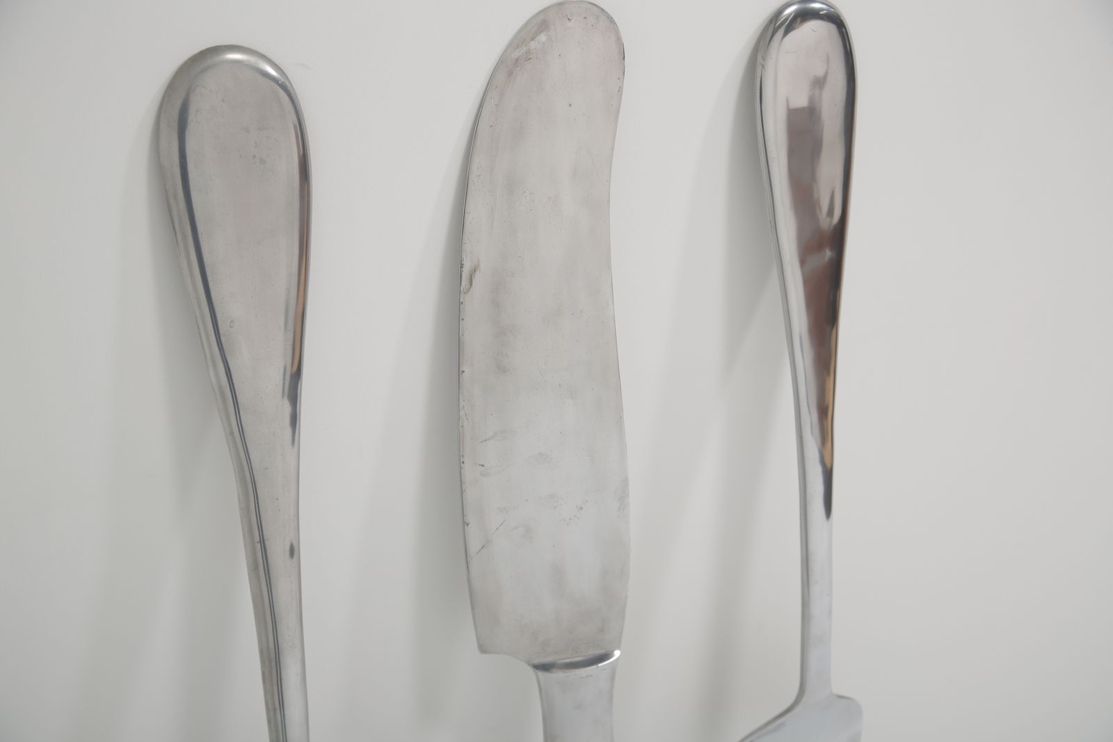 Monumental Aluminum Novelty Cutlery Wall Sculptures By Curtis Jere, 1960/70s. photo Art
