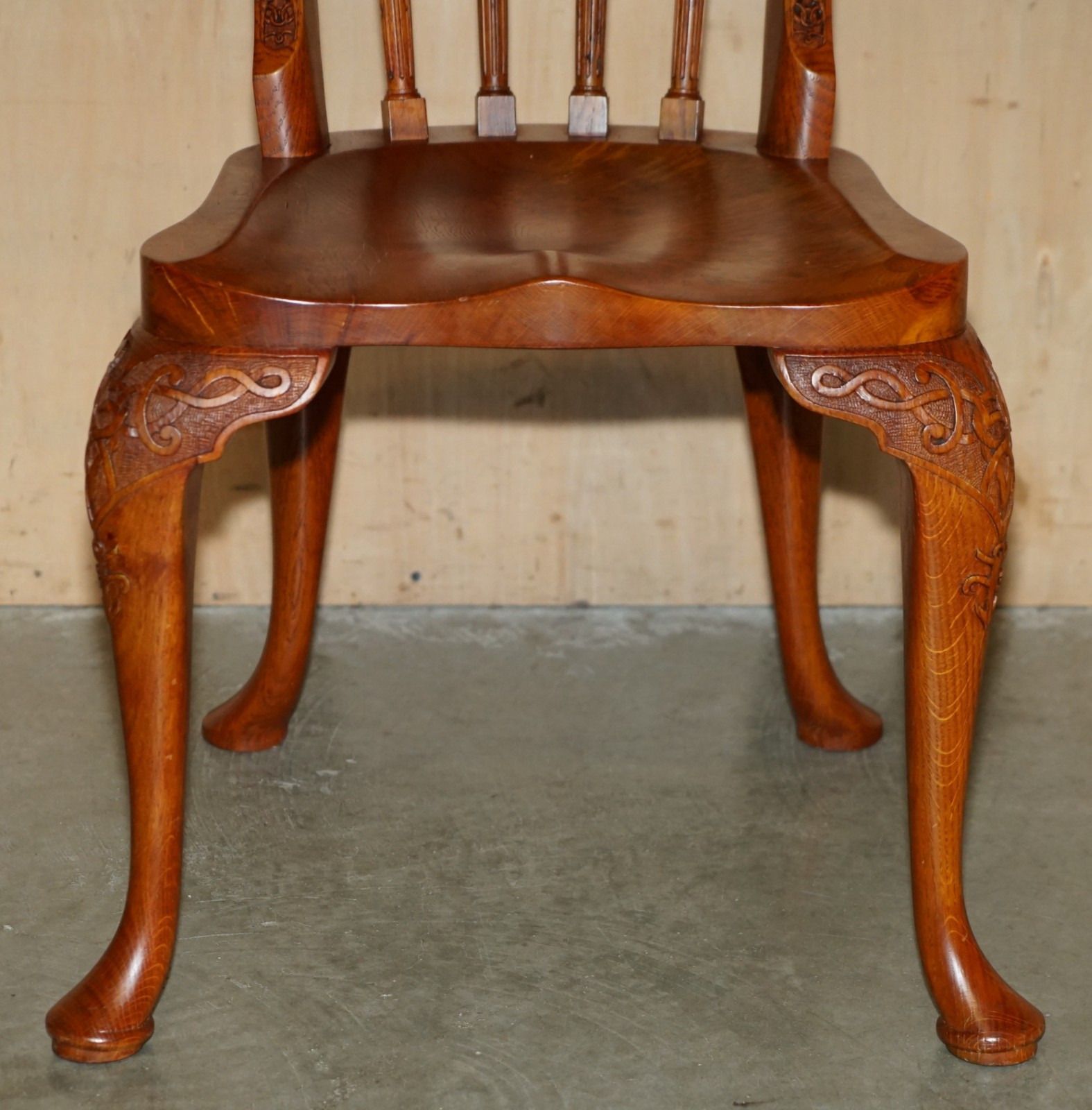 photo buy 34/200 Stewart Linford Admiral Nelson H.M.S Victory Hand Carved Burl Oak Chair