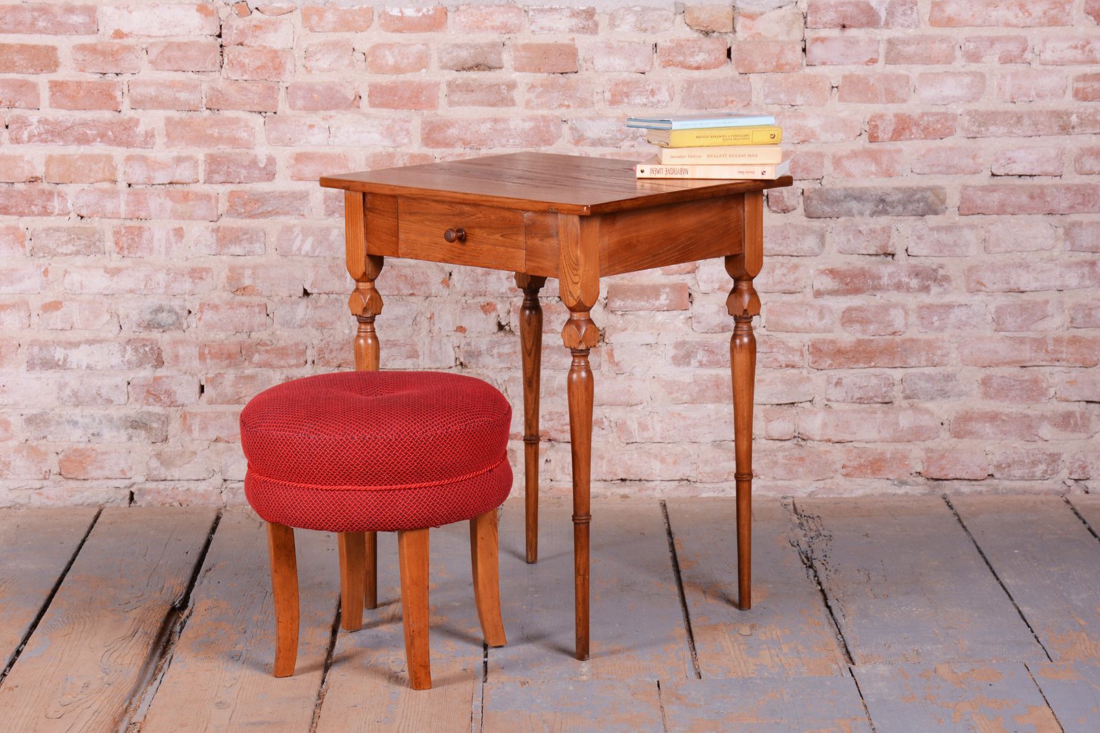 Restored Biedermeier Side Table, Ash, Elm, Revived Polish, Czech, 1810s photo furniture