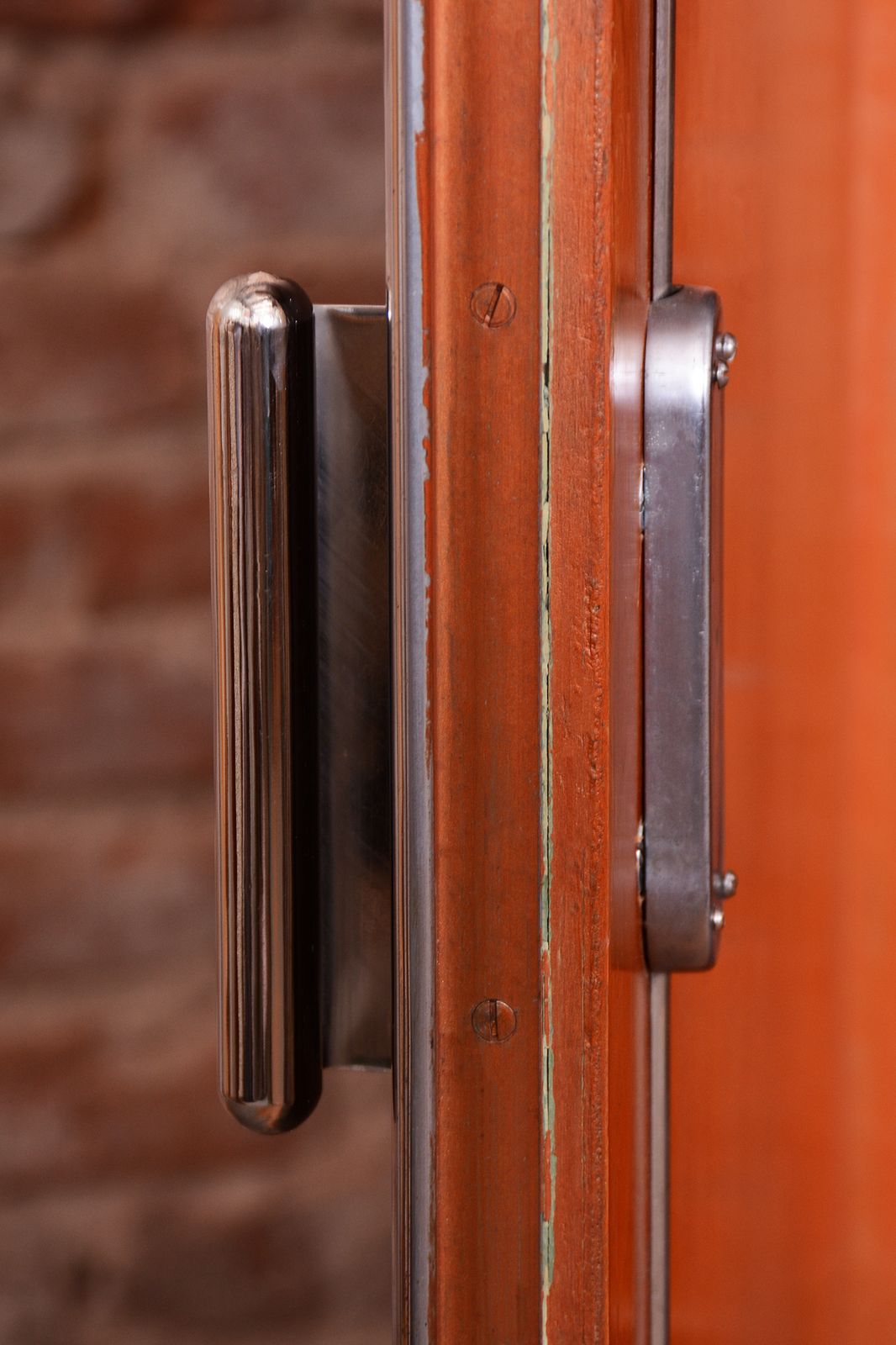 Restored Bauhaus Wardrobe, By Vichr A Spol., Chrome, Steel, Oak, Czech, 1930s photo vinterior