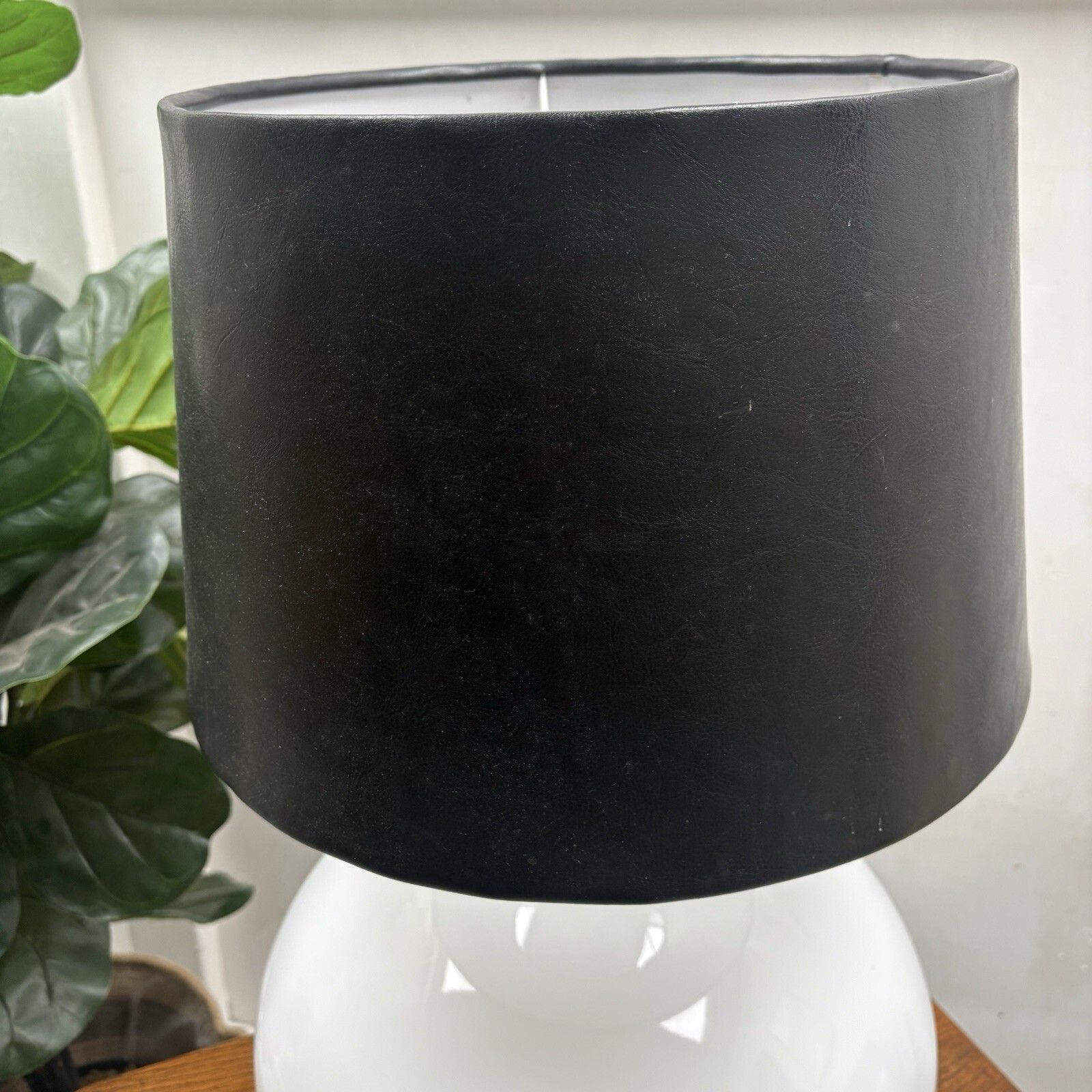 Large Vintage 1970s Glass Table Lamp By Glashütte Limburg Germany Space Age Mcm photo Lighting