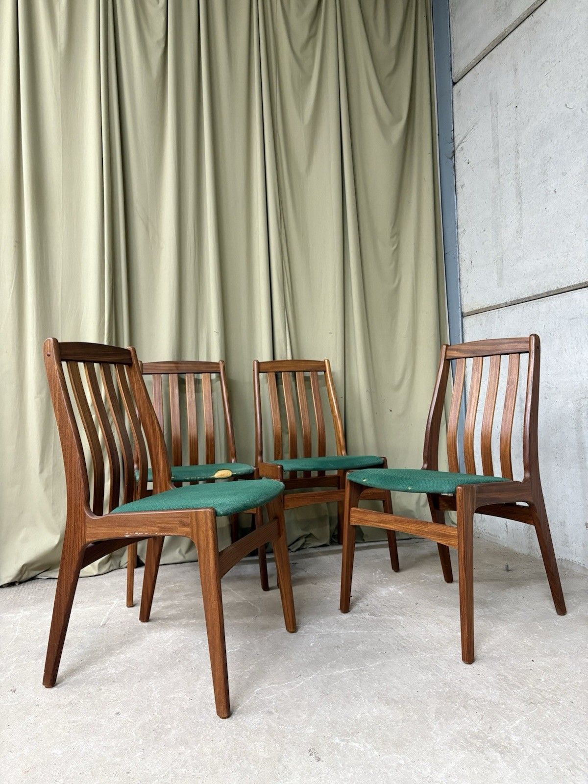 Vtg Mid Century 4 Schonning & Elgaard Danish Dining Chairs Retro Scandi R1005 photo for sale