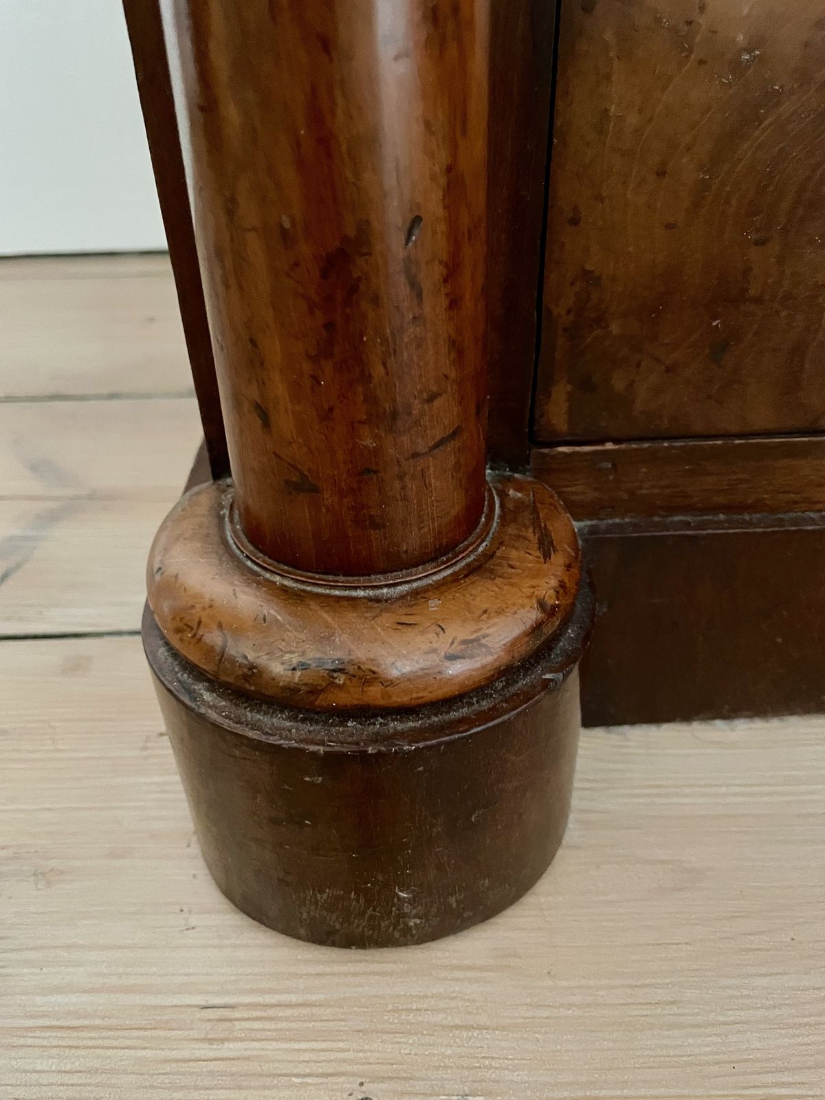 19th Century Empire Small Chest Of Drawers With Detached Columns photo for sale