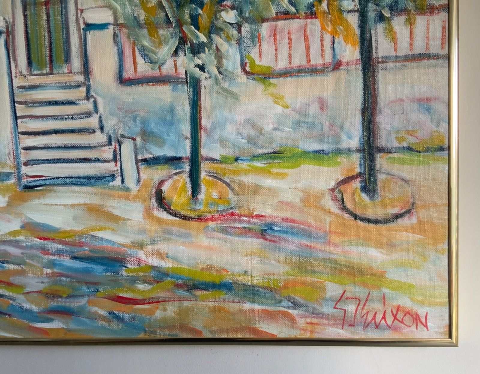 Original Swedish Oil On Canvas, Italy By Gunnar I. Erixon photo for sale