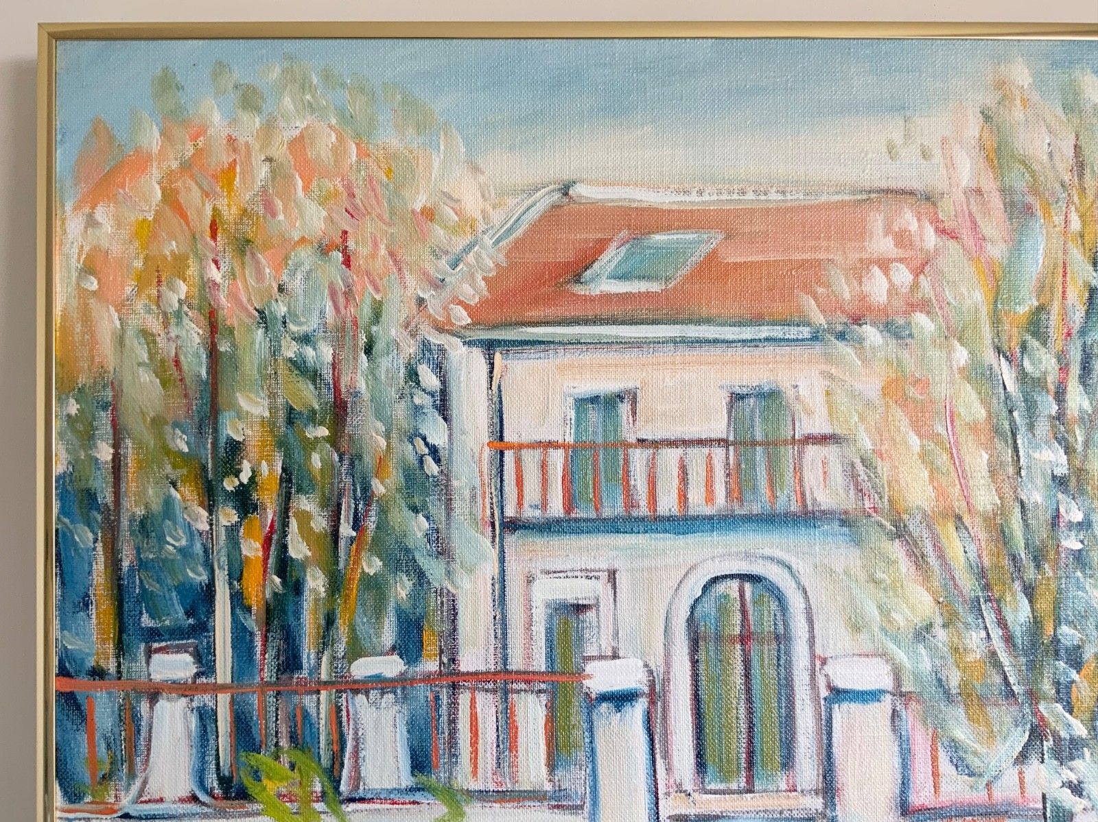 photo for sale Original Swedish Oil On Canvas, Italy By Gunnar I. Erixon