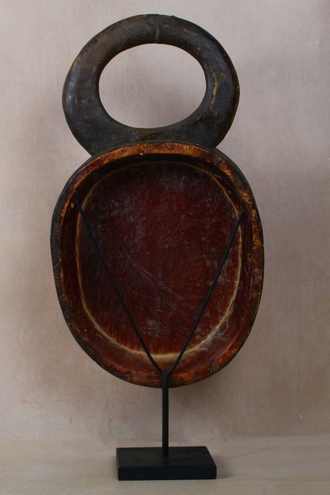 Original Natural And Hand Made Baule Mask   Red 145.2 photo Art