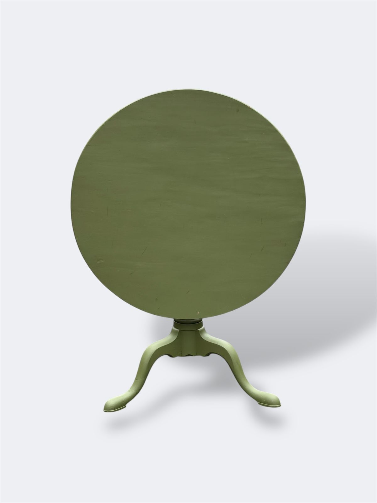 A Green Hand Painted Georgian Mahogany Tilt Top Tripod Table photo Furniture