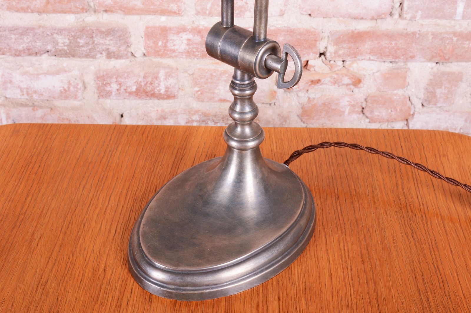 Restored Art Deco Table Lamp, Chrome Plated Steel, France, 1920s photo vintage