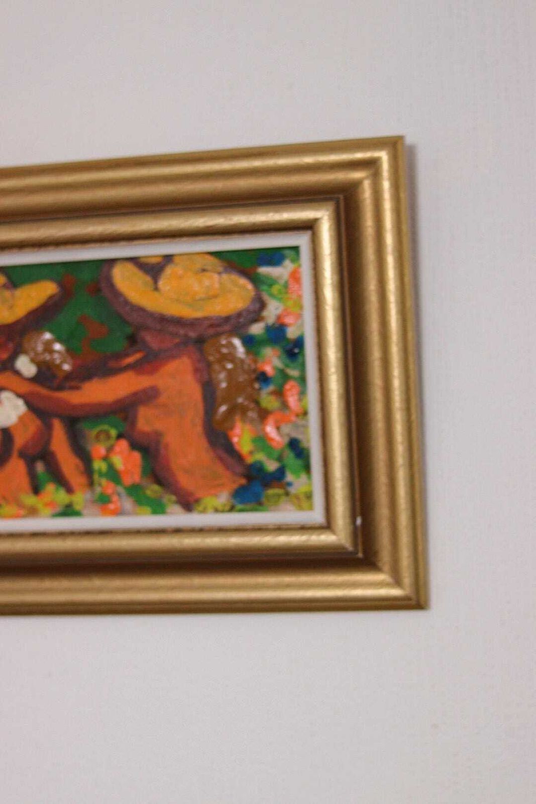 Original Swedish Oil On Panel – “Mexican Women” By Lars Norrman – Vintage & Framed  38 × 26 Cm (15" × 10.2") photo vinterior