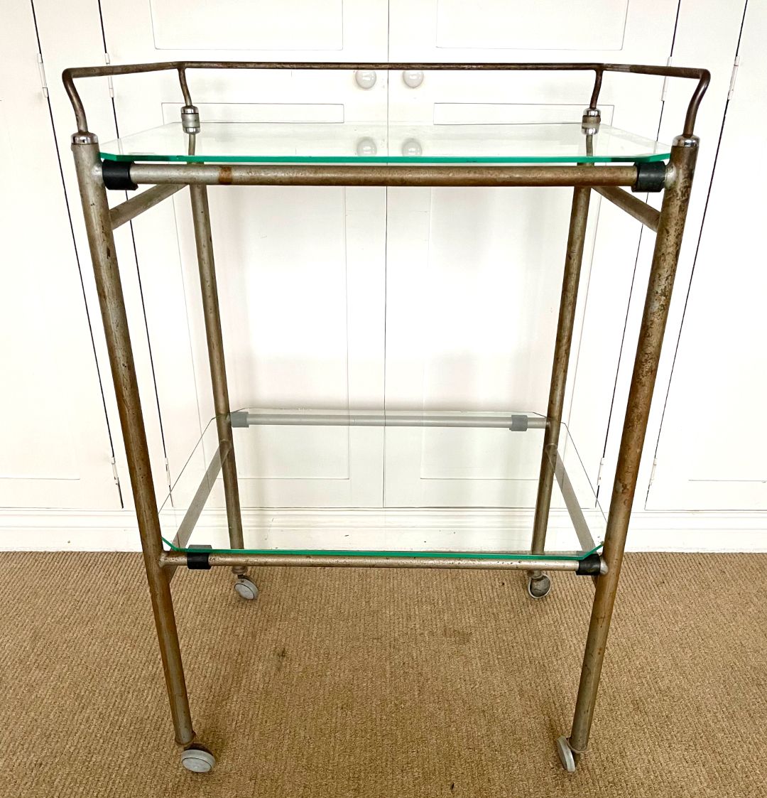 Vintage Metal Framed Medical Trolley photo 125.0