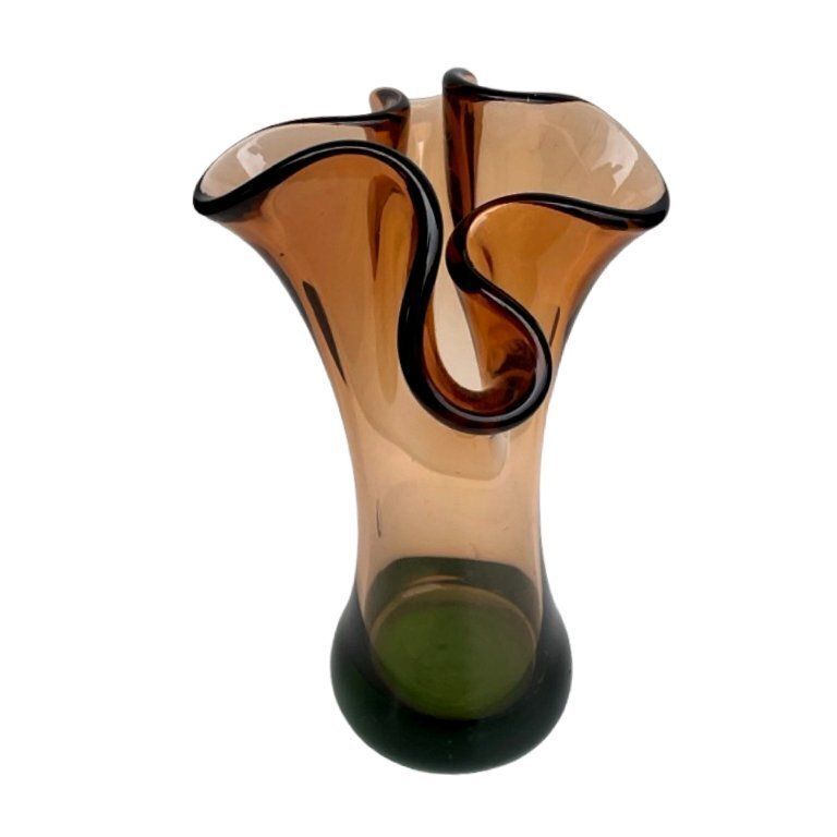 Hana Machovská Vase, Borocrystal Nový Bor, Czechoslovakia, 1970s, Art Glass photo for sale