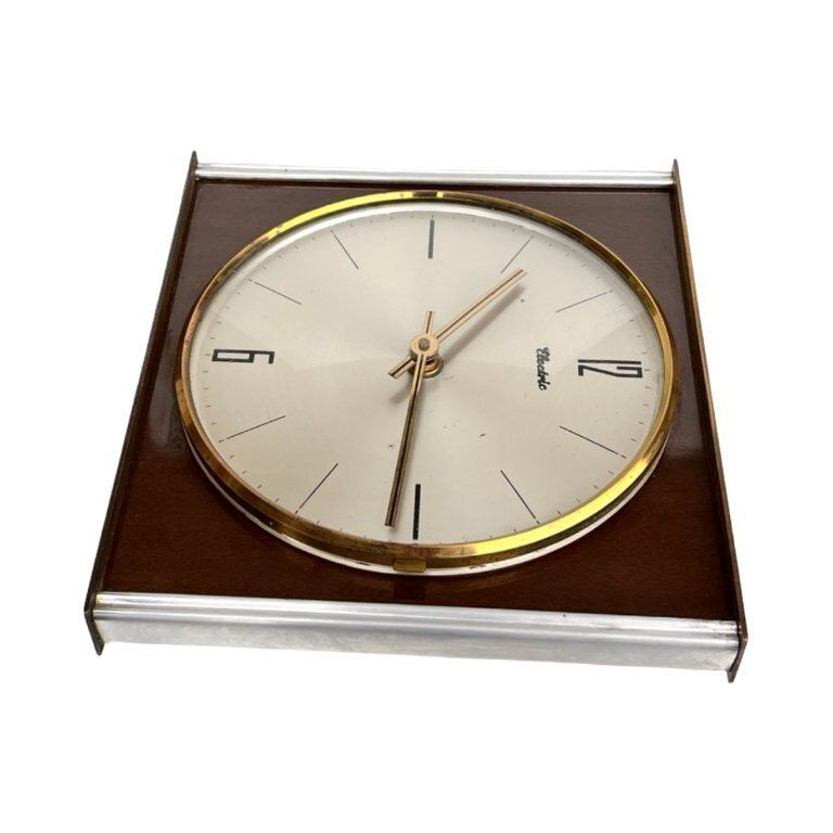 Blessing Electric Wall Clock, Germany, 1960s–1970s – Mid Century Modern Style photo Home Decor
