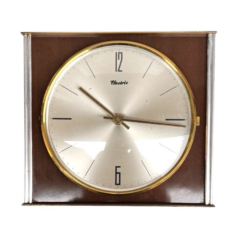 Home Decor Blessing Electric Wall Clock, Germany, 1960s–1970s – Mid Century Modern Style photo