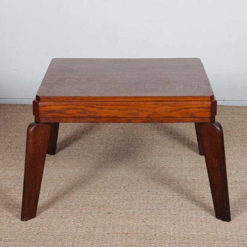 Oak Coffee Table, French Craftsmanship From The 1950s photo vinterior