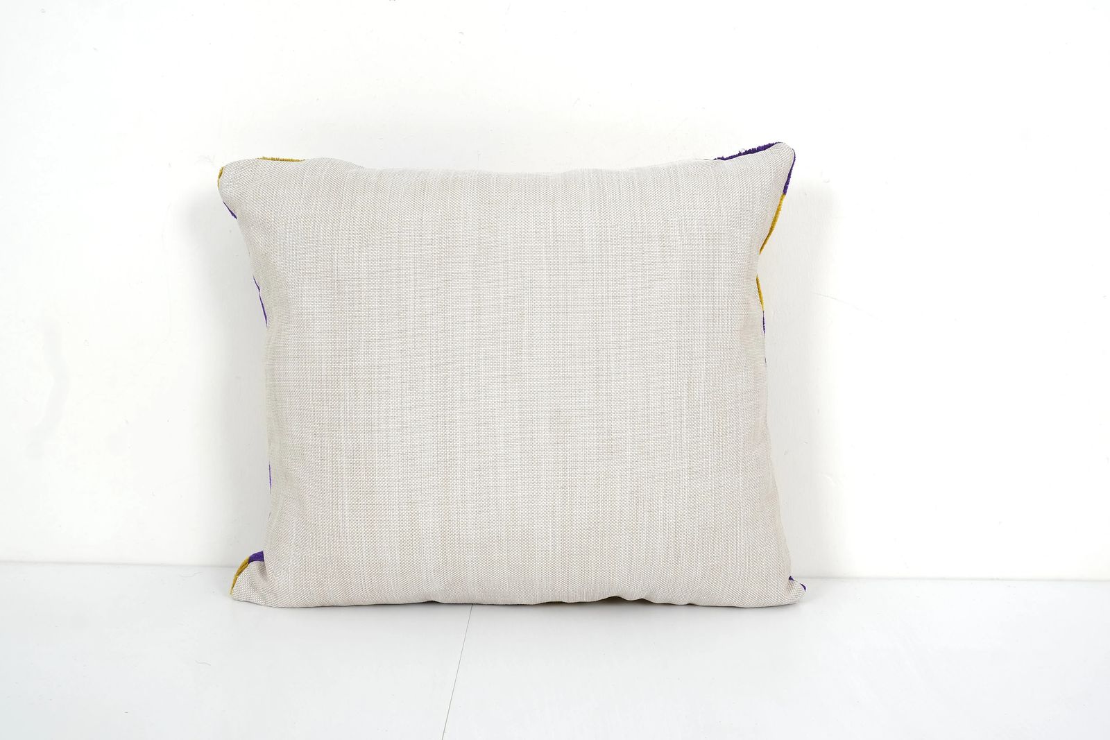 Velvet Ikat Pillow Cover, Dots Purple, Bohemian Cushion photo for sale