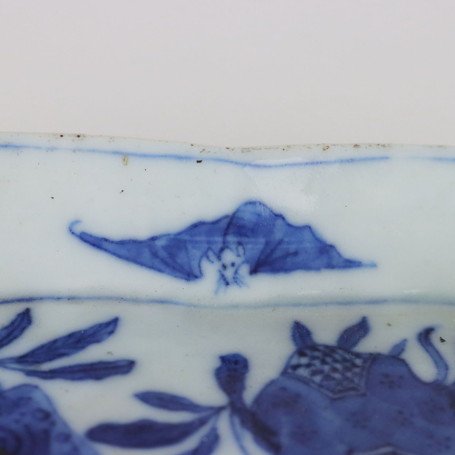 Small Chinese Plate Ko Sometsuke Chongzehn Era 1628 1644 photo 420.0