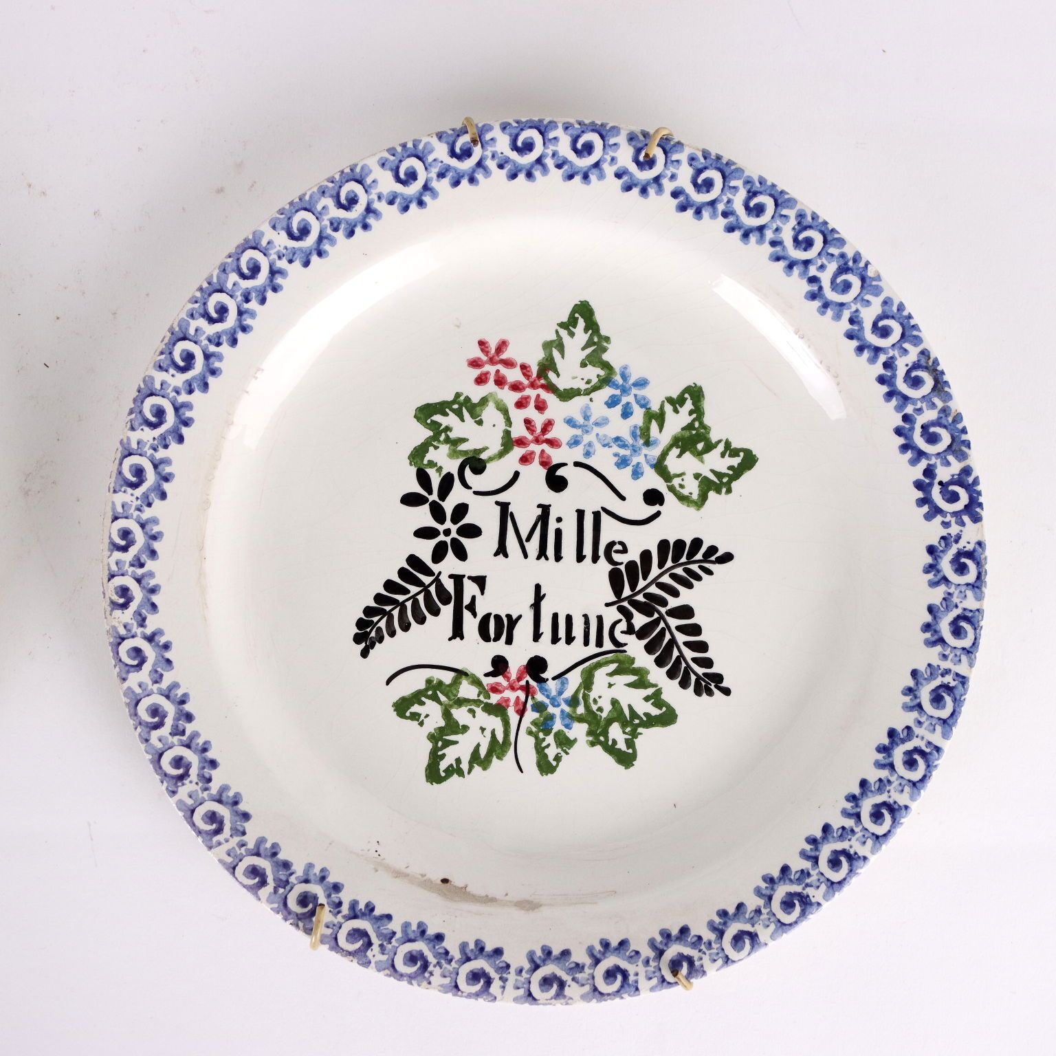 Group Of 6 Antique Plates Majolica Northern Italy XIX Century photo for sale