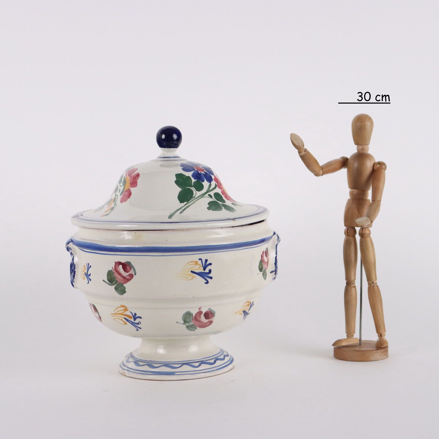 Antique Soup Tureen Ceramic Italy XIX Century photo furniture