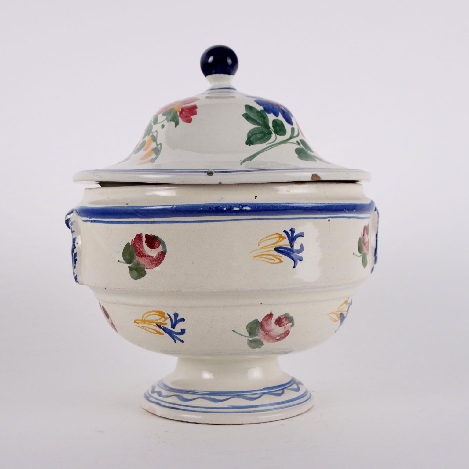 560.0 Antique Soup Tureen Ceramic Italy XIX Century photo