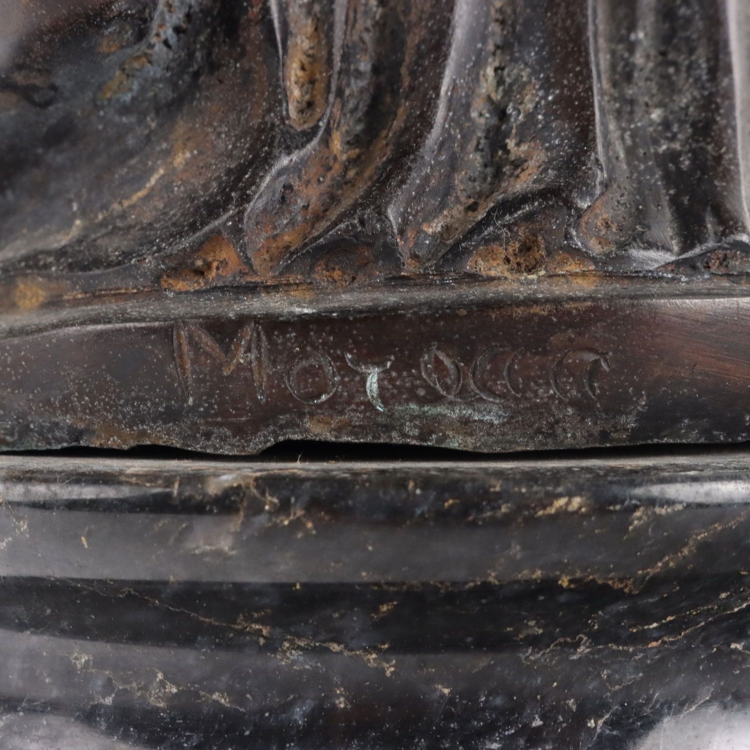 photo furniture Antique Sculpture Bust Of Allegory Bronze XX Century