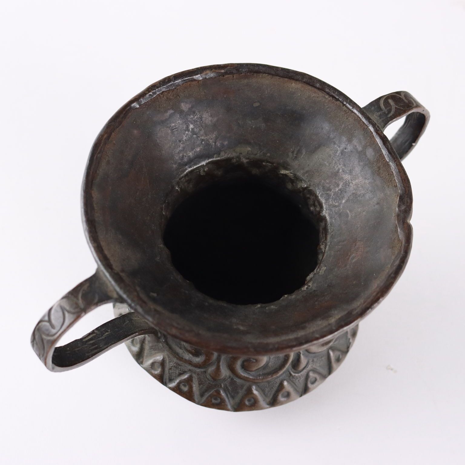 Renaissance Vase Copper Italy XVI XVII Century photo vintage