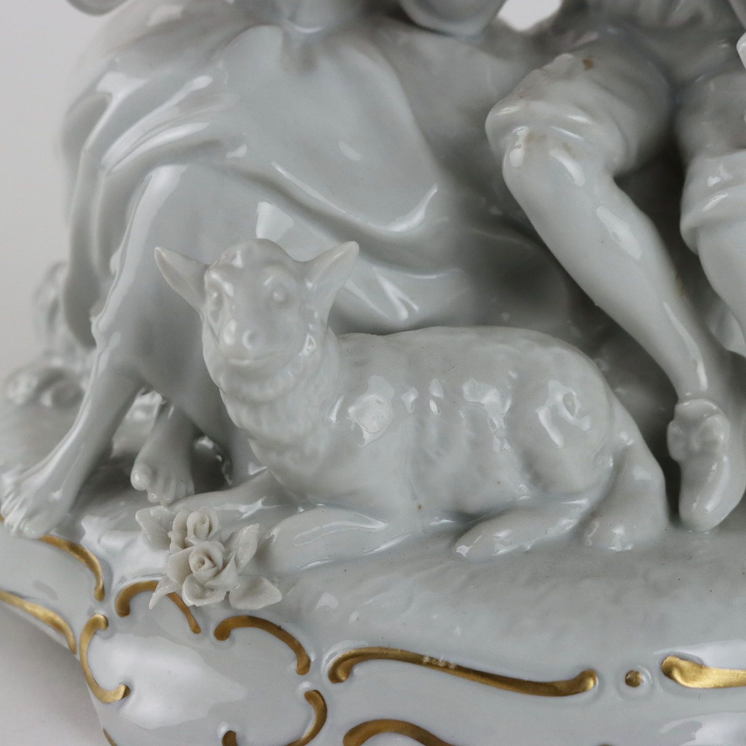 Antique Sculpture White Porcelain Unter Weiss Bach XX Century photo Art