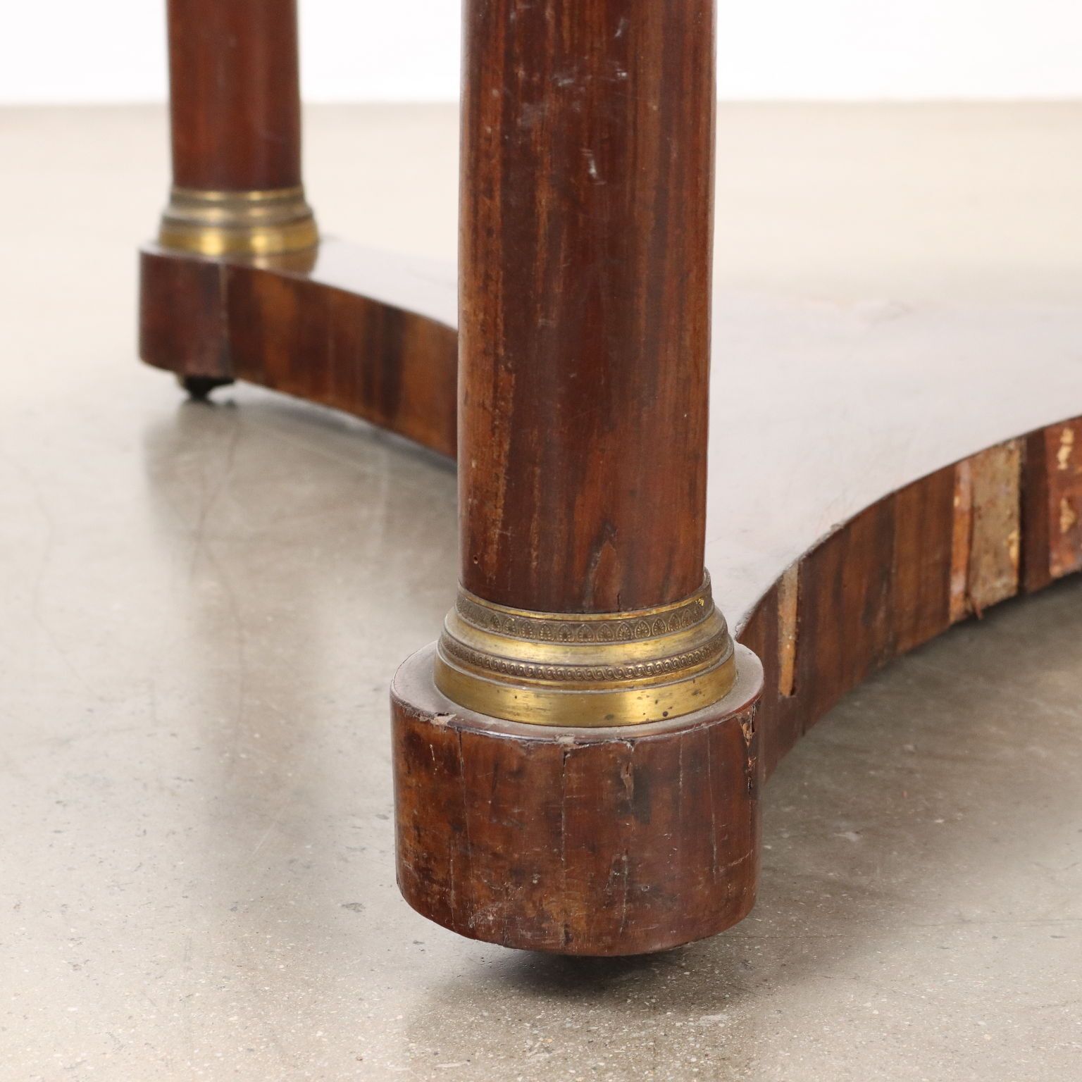 photo furniture Antique Empire Coffee Table Mahogany Bronze Italy XIX Century