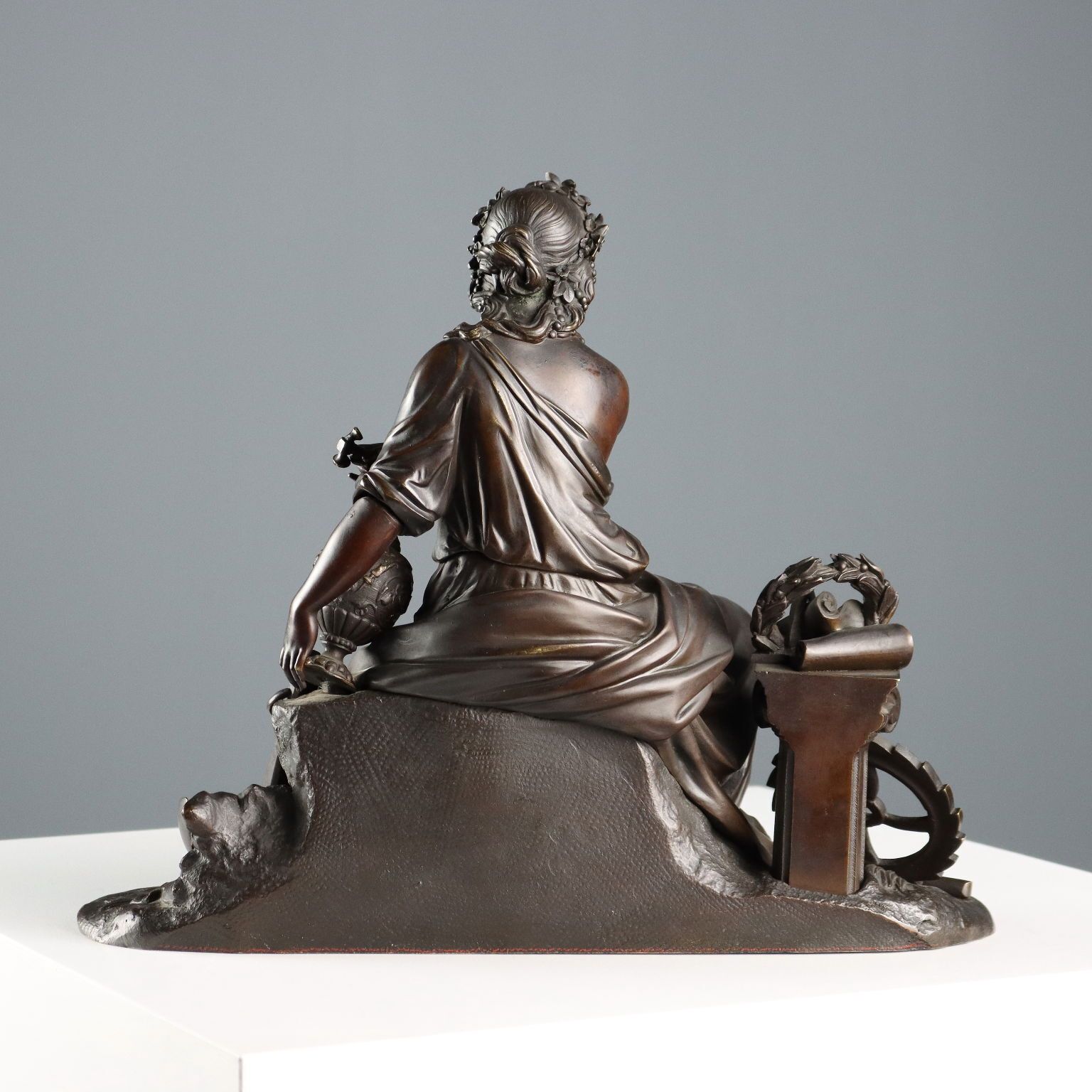1000.0 Antique Bronze Figure Of A Young Woman Moreau Manufactory '900 photo