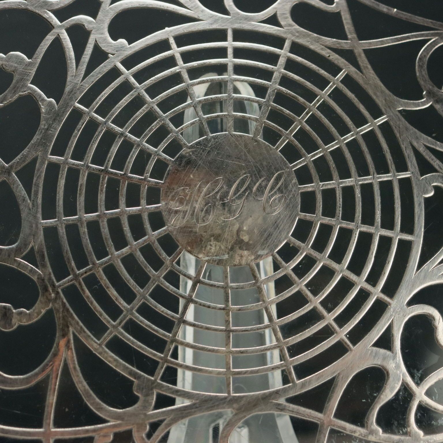 Antique Trivets Silver Glass Europe USA XX Century photo buy