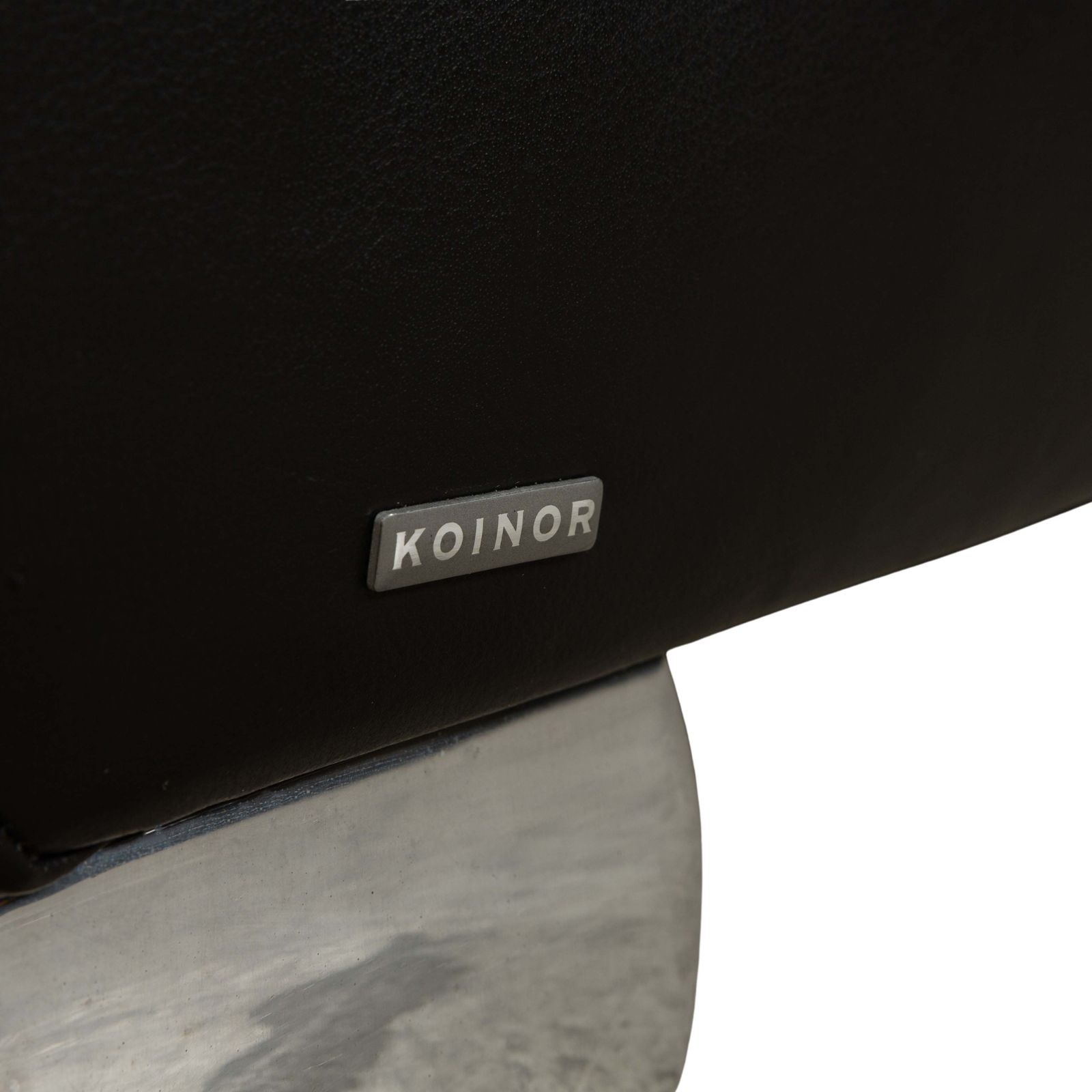 Mobilier Canapé 2 places Koinor Volare en cuir noir, fonction manuelle photo