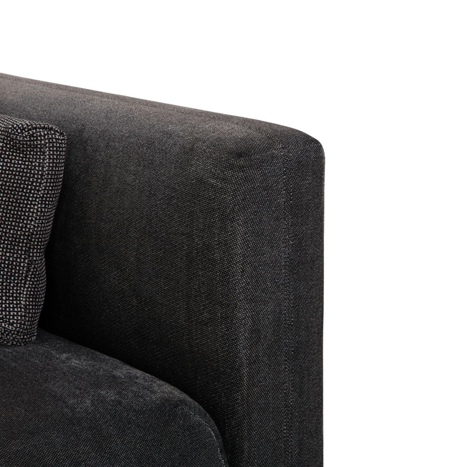 Canapé Rolf Benz Nuvola 4 places en tissu gris anthracite photo for sale