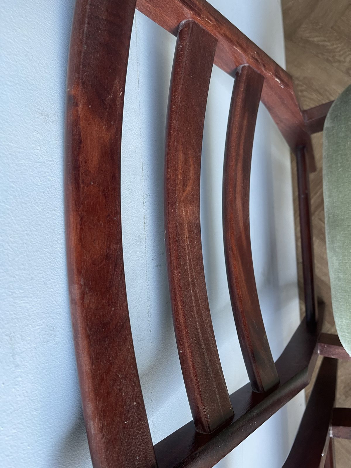 Furniture Vintage Mid Century Modern Danish Dining Table And 4 Dining Chairs photo