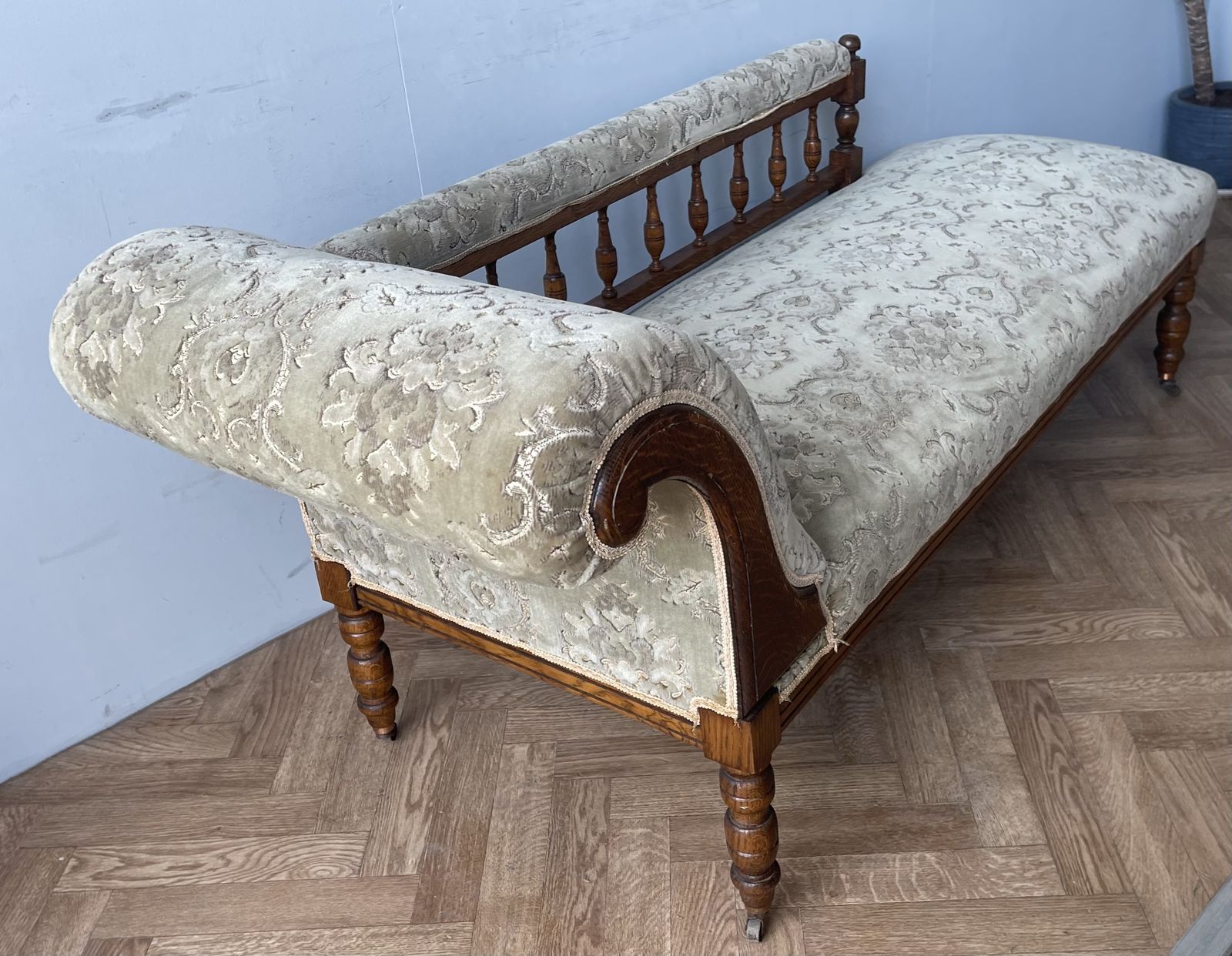 Vintage Antique Edwardian Rare Chaise Longue Daybed Couch photo buy
