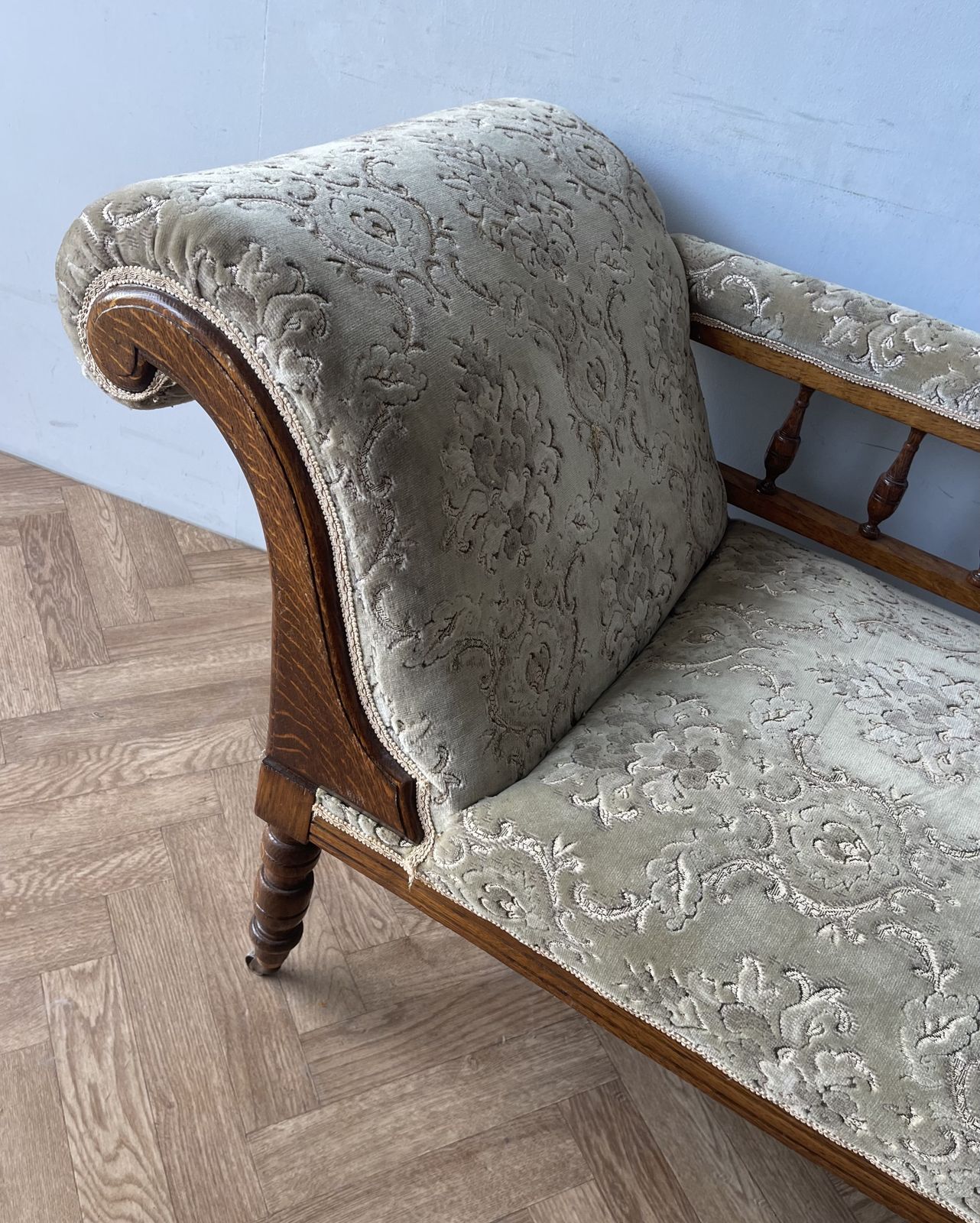 photo for sale Vintage Antique Edwardian Rare Chaise Longue Daybed Couch