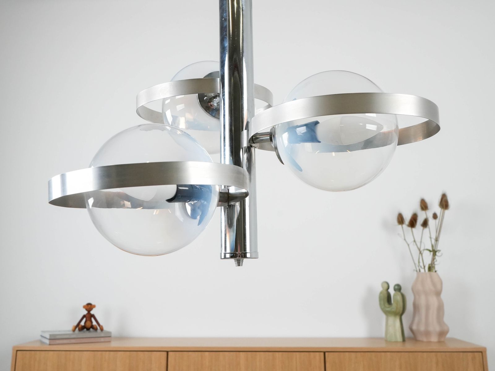 Lighting Pendant Lamp, Space Age, 1970s, Manufactured In Italy photo