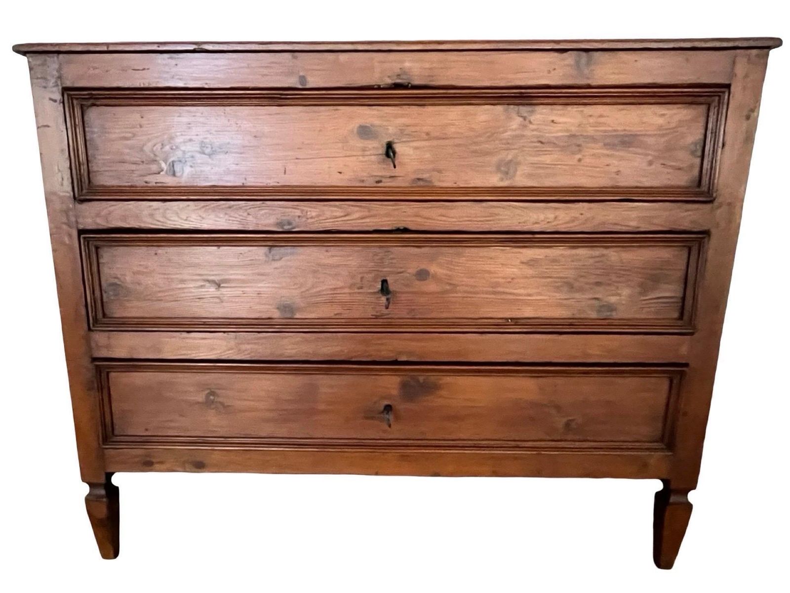 19th Century Pine Italian Chest Of Drawers / Commode / Dresser photo furniture