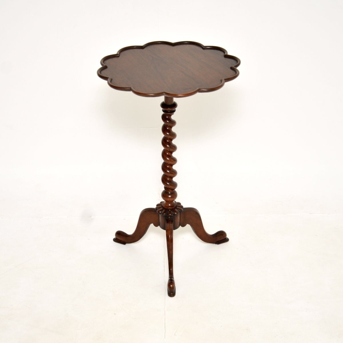 Antique William IV Rosewood Barley Twist Occasional Side Table