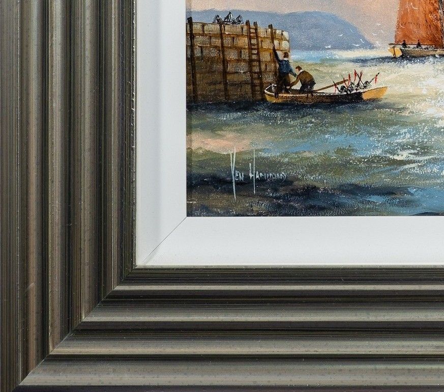 Ken Hammond (British B.1948) Sailing Boats Nautical Seascape Oil Painting photo vinterior