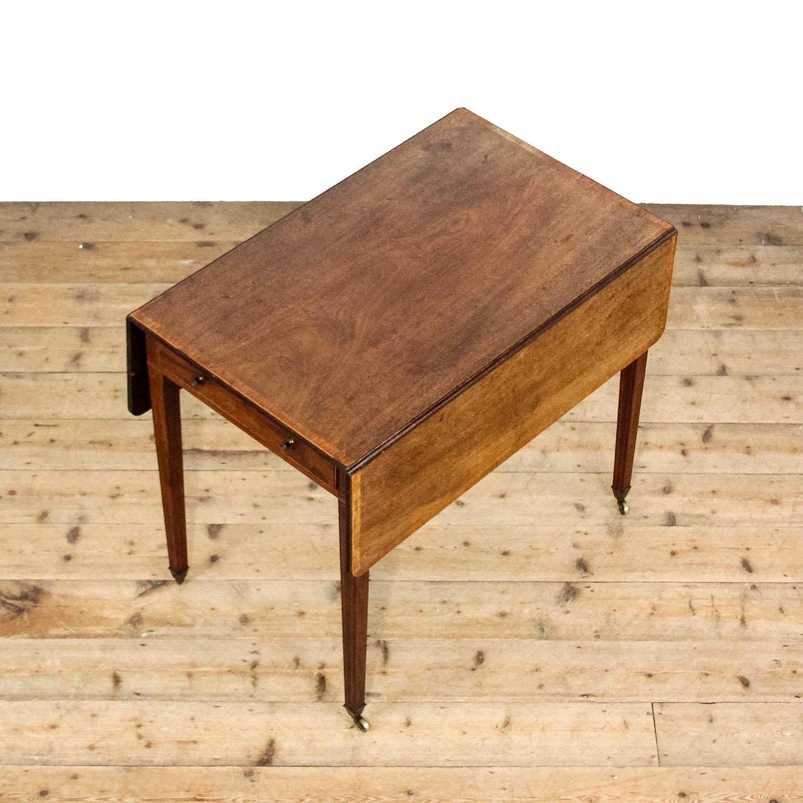 495.0 Antique Mahogany George III Pembroke Dining Table | Drop Leaf Table | Victorian Table | Antique Furniture | Table | Antique photo