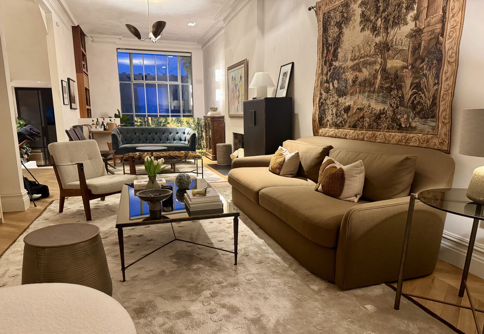 70% Off | Beautiful Custom Mid Century Hand Tufted Silk Xl Area Rug 2.48 X 4.3m photo furniture