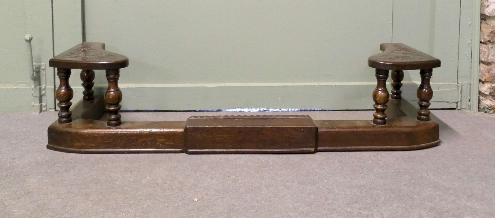 Arts And Crafts Carved Club Fender, Adjustable