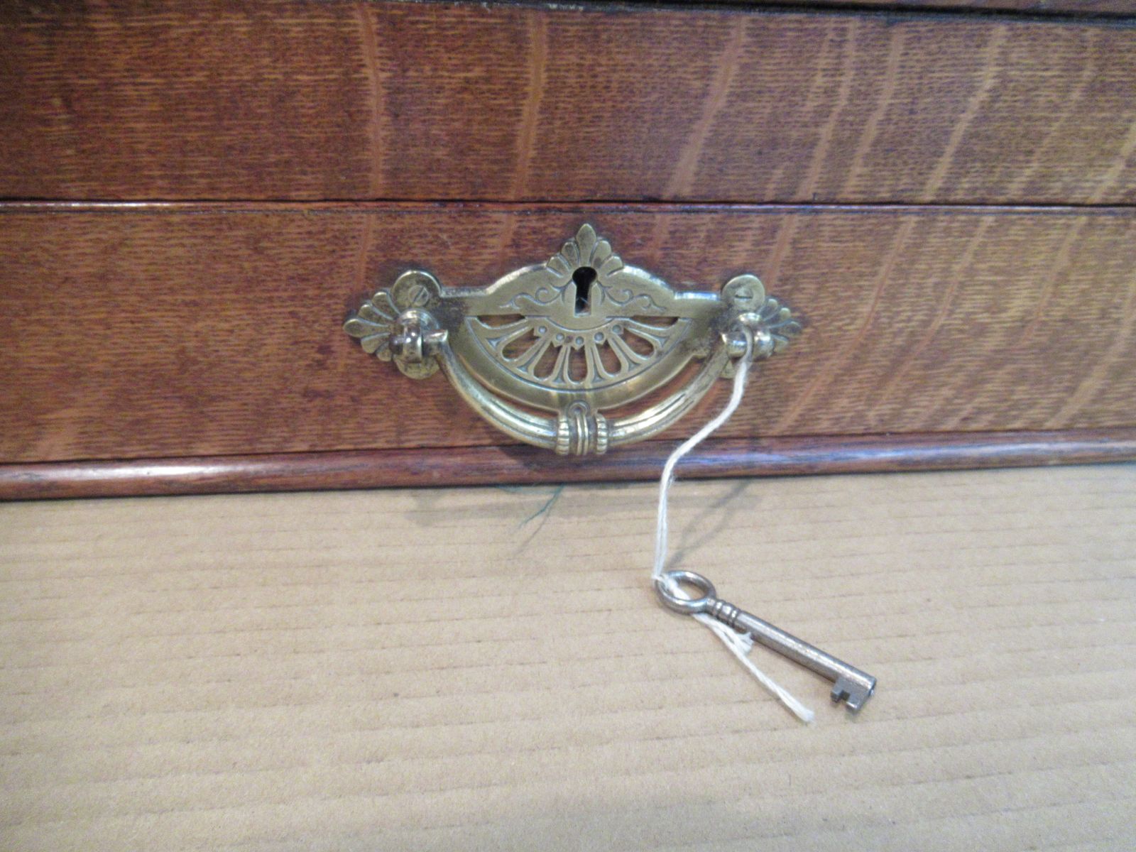 photo for sale Late Victorian  Oak Stationary / Date  Cabinet