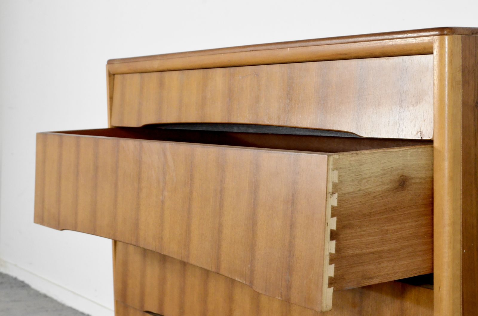Midcentury Avalon Chest Of Drawers / Tallboy In Teak. Vintage Modern / Retro / Danish Style. photo vintage