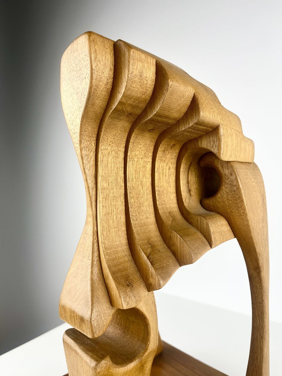 Brian Willsher Interlocking Mask Sculpture, Signed & Dated 1999 photo for sale