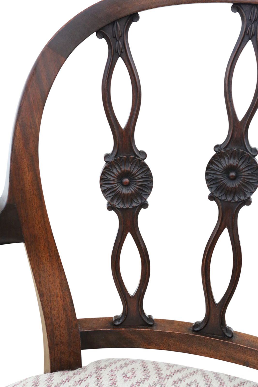 Antique Early 19th Century Mahogany Elbow Chair – Dining, Side, Or Desk Chair, Fine Quality photo Furniture